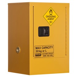 OXIDIZING AGENT STORAGE CABINET: 30L - 1 DOOR - 1 SHELF